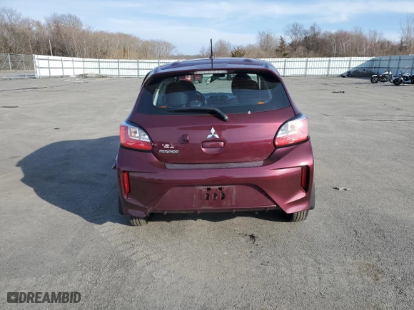 2022 Mitsubishi Mirage ES with VIN ML32AUHJ3NH007160, listed as a Copart auction lot 46468745 with 16913 miles and Non Repairable. Bid and sale history available at carsss.com. Image 6.