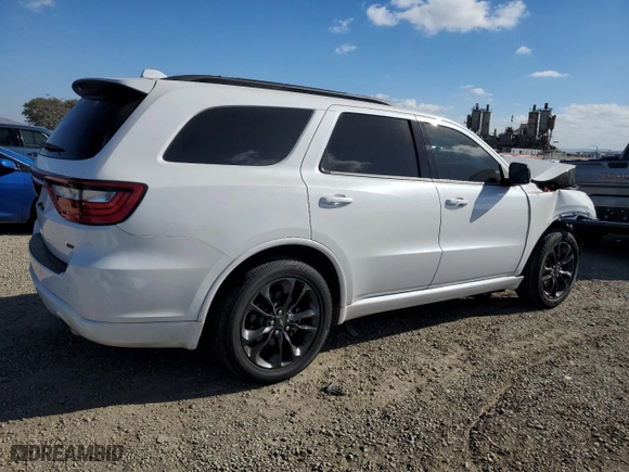2021 Dodge Durango GT Plus with VIN 1C4RDHDG6MC641191, listed as a Copart auction lot 89341885 with 82,282 mi miles and Salvage Title. Bid and sale history available at carsss.com. Image 3.