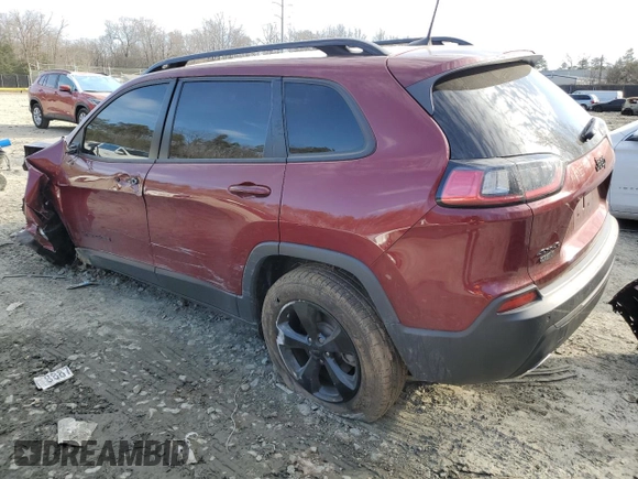 2020 Jeep Cherokee Altitude with VIN 1C4PJMLX2LD622771, listed as a Copart auction lot 47803625 with 76,741 mi miles and Salvage Title. Bid and sale history available at carsss.com. Image 2.