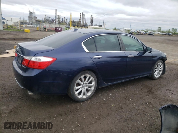 2014 Honda Accord Touring with VIN 1HGCR2F92EA800144, listed as a Copart auction lot 56185665 with 182,154 mi miles and Salvage title. Bid and sale history available at DreamBid. Image 3.