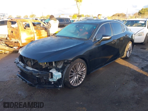 2023 Lexus IS with VIN JTHDA1D25P5125507, listed as a IAAI auction lot 41430942 with 17,453 mi miles. Bid and sale history available at carsss.com. Image 20.