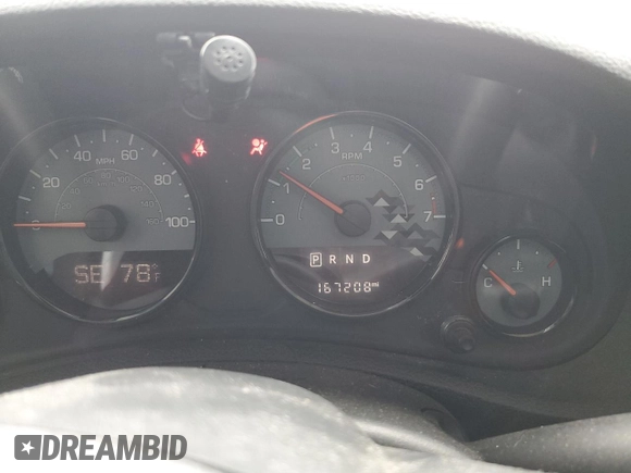 2017 Jeep Wrangler Unlimited Sahara with VIN 1C4BJWEG6HL612289, listed as a Copart auction lot 58479505 with 167,208 mi miles and Salvage title. Bid and sale history available at DreamBid. Image 9.