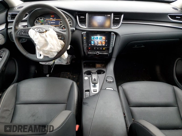 2024 Infiniti QX50 Luxe with VIN 3PCAJ5BBXRF102336, listed as a Copart auction lot 85695054 with 6,194 mi miles and Salvage title. Bid and sale history available at DreamBid. Image 8.