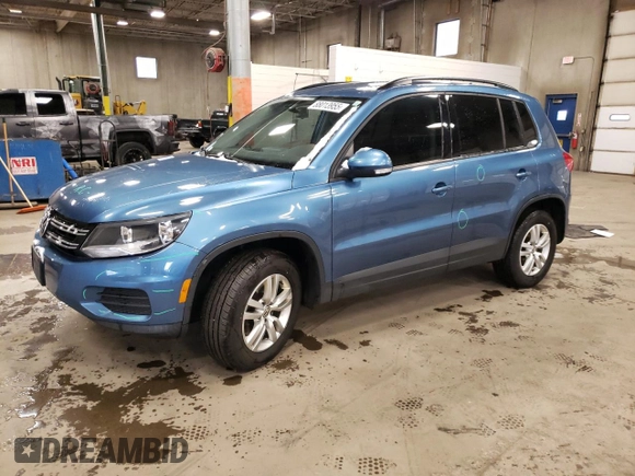 2017 Volkswagen Tiguan S z VIN WVGBV7AX4HK039281, wystawiony jako Copart lot #88013955 z przebiegiem 88 878 mil mil oraz Szkoda całkowita • Salvage title. Historia ofert i sprzedaży dostępna na DreamBid. Obrazek 1.