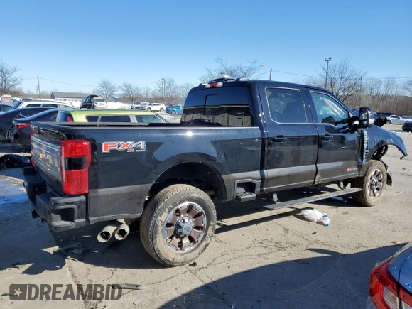 2024 Ford Super Duty F-250 SRW XL with VIN 1FT8W2BM5RED95693, listed as a Copart auction lot 89387805 with 12,322 mi miles and Salvage Title. Bid and sale history available at carsss.com. Image 3.