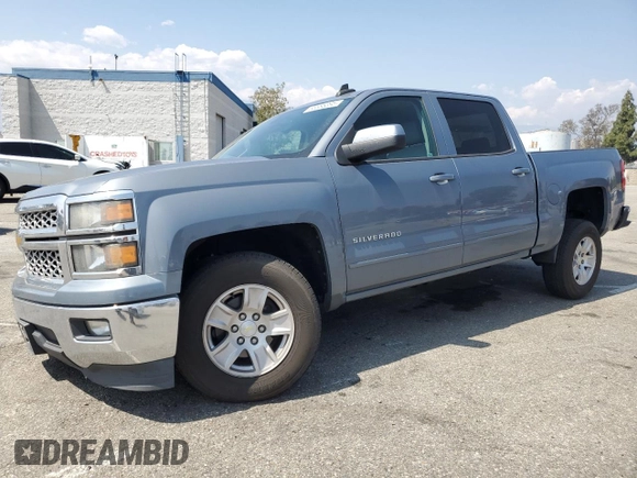 2015 Chevrolet Silverado 1500 LT with VIN 3GCPCREC1FG445638, listed as a Copart auction lot 55586395 with 106,317 mi miles and Salvage Title. Bid and sale history available at DreamBid. Image 1.