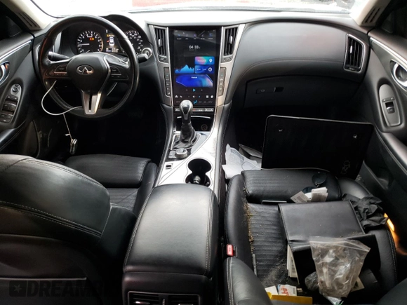 2019 Infiniti Q50 Luxe with VIN JN1EV7AR5KM591227, listed as a Copart auction lot 48151375 with 62,781 mi miles and Salvage Title. Bid and sale history available at DreamBid. Image 8.