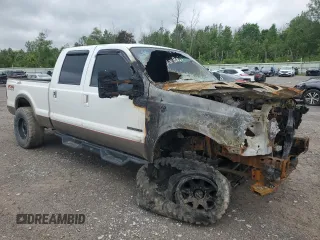 2002 Ford Super Duty F-250 XL with VIN 1FTNW21F72ED46989, listed as a Copart auction lot 57978304 with 0 mi miles and Salvage Title. Bid and sale history available at carsss.com. Image 4.