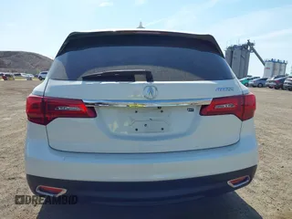 2016 Acura MDX w/Tech with VIN 5FRYD3H46GB007383, listed as a IAAI auction lot 42101738 with 150,207 mi miles. Bid and sale history available at carsss.com. Image 16.