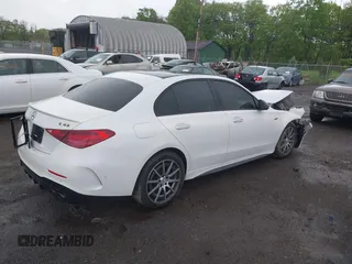 2023 Mercedes-Benz C 43 AMG with VIN W1KAF8HB4PR095973, listed as a IAAI auction lot 39392007 with 10,977 mi miles and . Bid and sale history available at DreamBid. Image 4.
