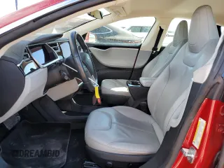 2013 Tesla Model S with VIN 5YJSA1CN8DFP27011, listed as a Copart auction lot 46340435 with Not Provided miles and Salvage Title. Bid and sale history available at DreamBid. Image 7.