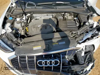 2023 Audi Q3 S line Premium with VIN WA1DECF35P1054849, listed as a Copart auction lot 58766615 with 43,588 mi miles and Salvage title. Bid and sale history available at DreamBid. Image 12.