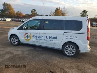 2015 Ford Transit Connect Wagon Titanium with VIN NM0GE9G74F1177870, listed as a Copart auction lot 81846684 with 53,094 mi miles and Salvage Title. Bid and sale history available at carsss.com. Image 2.
