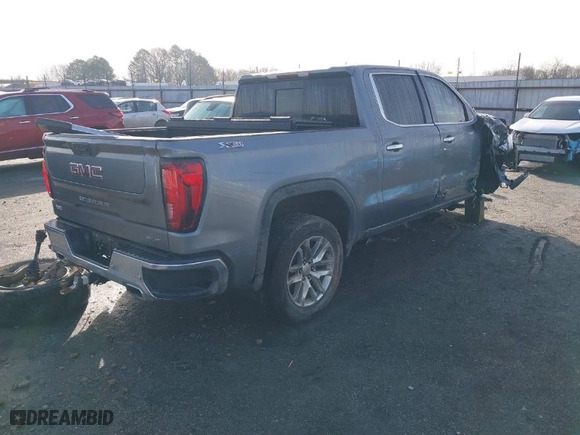 2019 GMC Sierra 1500 SLT with VIN 1GTU9DED3KZ240314, listed as a IAAI auction lot 41398197 with 81,463 mi miles. Bid and sale history available at carsss.com. Image 4.