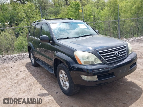 2003 Lexus GX 470 with VIN JTJBT20X230011298, listed as a IAAI auction lot 42251252 with 177,140 mi miles and . Bid and sale history available at DreamBid. Image 1.