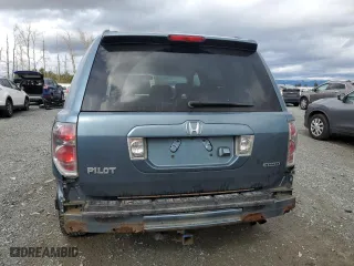2007 Honda Pilot EX-L with VIN 2HKYF18777H539074, listed as a Copart auction lot 48896655 with 211,142 mi miles and Salvage Title. Bid and sale history available at carsss.com. Image 6.