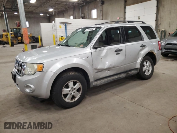 2008 Ford Escape XLT с VIN 1FMCU93128KD51496, выставлен на аукционе Copart как лот 57055865 с пробегом 204 224 миль миль и Списание • Salvage title. История ставок и продаж доступна на DreamBid. Изображение 1.