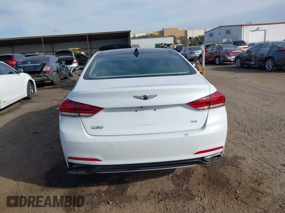 2018 Genesis G80 3.8L z VIN KMHGN4JE9JU216176, wystawiony jako IAAI lot #40976135 z przebiegiem 50 530 mil mil oraz . Historia ofert i sprzedaży dostępna na DreamBid. Obrazek 17.