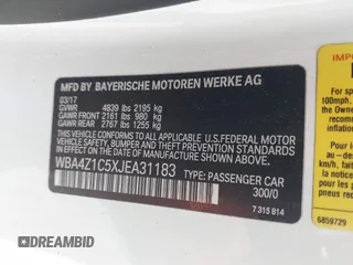 2018 BMW 4 Series 430i z VIN WBA4Z1C5XJEA31183, wystawiony jako IAAI lot #42133949 z przebiegiem 99 173 mil mil oraz . Historia ofert i sprzedaży dostępna na DreamBid. Obrazek 9.