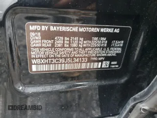 2018 BMW X1 xDrive28i z VIN WBXHT3C39J5L34133, wystawiony jako Copart lot #60195805 z przebiegiem 49 551 mil mil oraz Szkoda całkowita • Salvage title. Historia ofert i sprzedaży dostępna na DreamBid. Obrazek 13.