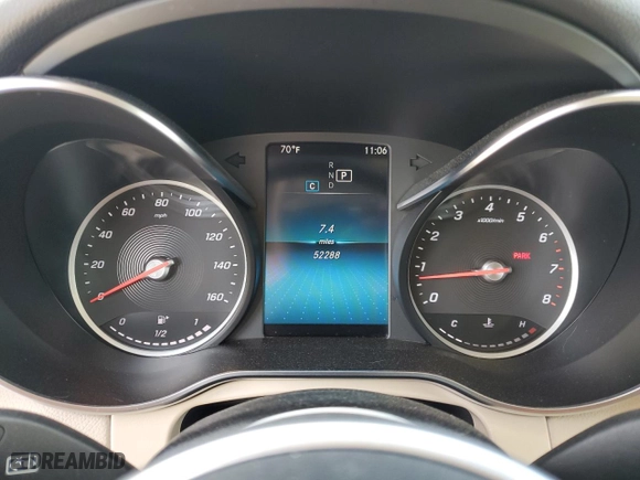2021 Mercedes-Benz GLC with VIN W1N0G8EB1MF924477, listed as a Copart auction lot 53148125 with 52,288 mi miles and Salvage Title. Bid and sale history available at carsss.com. Image 9.