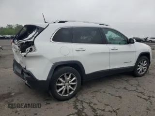 2018 Jeep Cherokee Limited with VIN 1C4PJMDX4JD521615, listed as a Copart auction lot 57250535 with 144,248 mi miles and Salvage title. Bid and sale history available at DreamBid. Image 3.