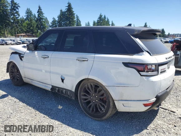 2016 Land Rover Range Rover Sport HSE with VIN SALWS2PF3GA106241, listed as a Copart auction lot 60372495 with 91,318 mi miles and Clean title. Bid and sale history available at DreamBid. Image 2.