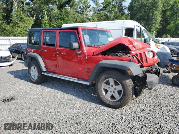 2013 Jeep Wrangler Unlimited Sport z VIN 1C4BJWDG1DL694556, wystawiony jako Copart lot #58730525 z przebiegiem Nie podano mil oraz Szkoda całkowita • Salvage title. Historia ofert i sprzedaży dostępna na DreamBid. Obrazek 4.