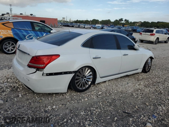 2016 Hyundai Equus Signature with VIN KMHGH4JH3GU101342, listed as a Copart auction lot 80868914 with 93,381 mi miles and Clean title. Bid and sale history available at DreamBid. Image 3.