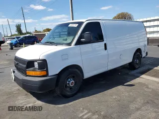 2014 Chevrolet Express Cargo Van with VIN 1GCWGFCA3E1132068, listed as a Copart auction lot 53259715 with 133,467 mi miles and Clean Title. Bid and sale history available at carsss.com. Image 1.