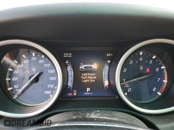 2015 Maserati Ghibli S Q4 с VIN ZAM57RTA4F1134096, выставлен на аукционе Copart как лот 49254865 с пробегом 76 856 миль миль и Чистый • Clean title. История ставок и продаж доступна на DreamBid. Изображение 9.