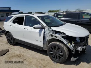 2022 Chevrolet Equinox RS with VIN 3GNAXWEV5NS105972, listed as a Copart auction lot 56632505 with 32,649 mi miles and Salvage title. Bid and sale history available at DreamBid. Image 4.