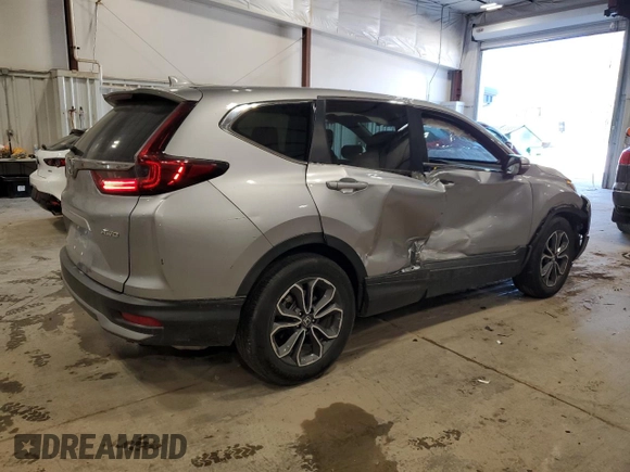 2022 Honda CR-V EX z VIN 2HKRW2H5XNH640342, wystawiony jako Copart lot #56883395 z przebiegiem 31 892 mil mil oraz Szkoda całkowita • Salvage title. Historia ofert i sprzedaży dostępna na DreamBid. Obrazek 3.