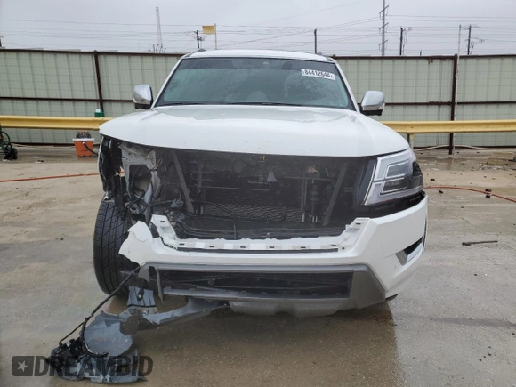 2021 Nissan Armada Platinum with VIN JN8AY2DA7M9370704, listed as a Copart auction lot 84412644 with 51,399 mi miles and Salvage Title. Bid and sale history available at carsss.com. Image 5.