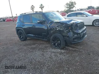 2017 Jeep Renegade Latitude with VIN ZACCJABB9HPE67907, listed as a IAAI auction lot 41425107 with 57,300 mi miles. Bid and sale history available at carsss.com. Image 13.