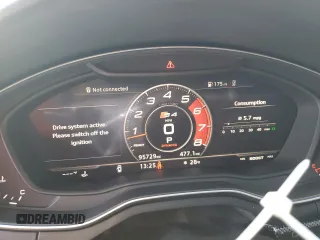 2018 Audi S4 Prestige z VIN WAUC4AF44JA127683, wystawiony jako Copart lot #87794065 z przebiegiem 95 729 mil mil oraz Szkoda całkowita • Salvage title. Historia ofert i sprzedaży dostępna na DreamBid. Obrazek 9.