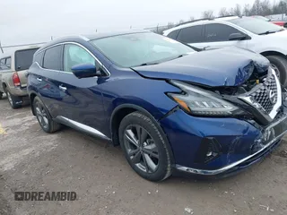 2020 Nissan Murano Platinum z VIN 5N1AZ2DS0LN113712, wystawiony jako IAAI lot #41495201 z przebiegiem 60 785 mil mil oraz . Historia ofert i sprzedaży dostępna na DreamBid. Obrazek 1.