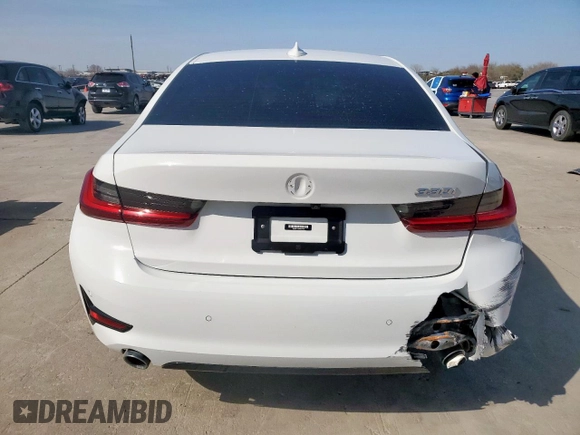 2022 BMW 3 Series 330i with VIN 3MW5R1J04N8C71010, listed as a Copart auction lot 49645655 with 0 mi miles and Salvage Title. Bid and sale history available at carsss.com. Image 6.