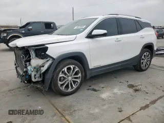 2020 GMC Terrain SLT z VIN 3GKALPEV9LL143470, wystawiony jako Copart lot #58549085 z przebiegiem 79 707 mil mil oraz Szkoda całkowita • Salvage title. Historia ofert i sprzedaży dostępna na DreamBid. Obrazek 1.
