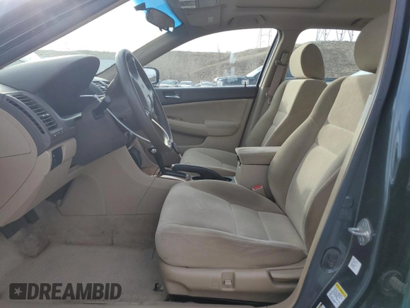 2005 Honda Accord EX with VIN 1HGCM56755A027653, listed as a Copart auction lot 51790915 with 58,935 mi miles and Salvage Title. Bid and sale history available at DreamBid. Image 7.