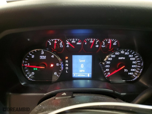 2019 Chevrolet Silverado 1500 LD Work Truck with VIN 2GCVKNECXK1225064, listed as a Copart auction lot 45988625 with 44,536 mi miles and Salvage Title. Bid and sale history available at carsss.com. Image 9.