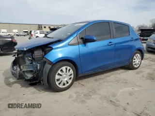 2015 Toyota Yaris L with VIN VNKKTUD39FA028448, listed as a Copart auction lot 48321555 with 102,838 mi miles and Salvage Title. Bid and sale history available at carsss.com. Image 1.