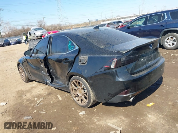 2014 Lexus IS with VIN JTHBF1D24E5040227, listed as a IAAI auction lot 41777593 with 160,991 mi miles. Bid and sale history available at carsss.com. Image 3.