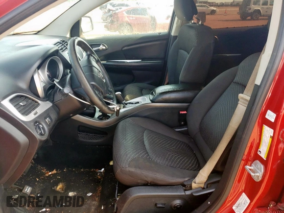 2015 Dodge Journey SXT with VIN 3C4PDCBG5FT524691, listed as a Copart auction lot 63073435 with 160,097 mi miles and Salvage title. Bid and sale history available at DreamBid. Image 7.