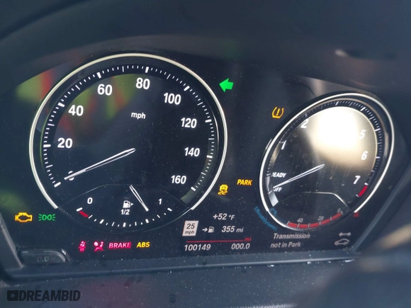 2019 BMW X2 sDrive28i with VIN WBXYJ3C54KEP77217, listed as a IAAI auction lot 41079851 with 100,149 mi miles. Bid and sale history available at carsss.com. Image 7.