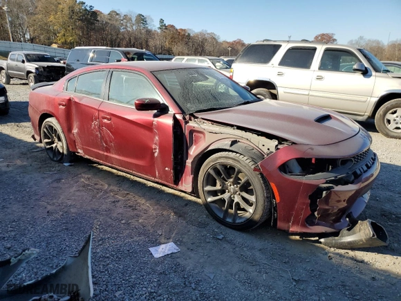 2022 Dodge Charger Scat Pack with VIN 2C3CDXGJ8NH119947, listed as a Copart auction lot 83076284 with 18,092 mi miles and Salvage Title. Bid and sale history available at carsss.com. Image 4.
