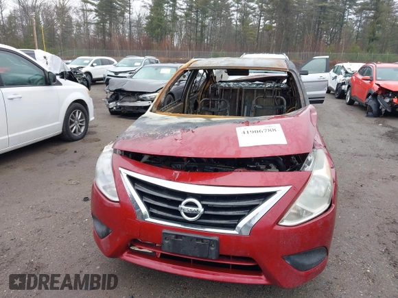 2016 Nissan Versa S with VIN 3N1CN7AP3GL802870, listed as a IAAI auction lot 41906788 with 44,000 mi miles. Bid and sale history available at carsss.com. Image 11.
