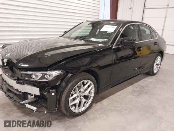 2025 BMW 3 Series 330i xDrive with VIN 3MW89CW03S8F07417, listed as a IAAI auction lot 41645759 with 1,345 mi miles. Bid and sale history available at carsss.com. Image 19.