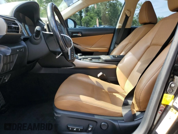 2015 Lexus IS 250 with VIN JTHBF1D21F5079200, listed as a Copart auction lot 56868975 with 108,035 mi miles and Salvage title. Bid and sale history available at DreamBid. Image 7.