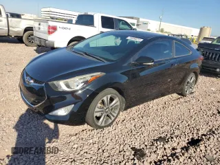 2014 Hyundai Elantra Coupe with VIN KMHDH6AH2EU029402, listed as a Copart auction lot 73036614 with 106,749 mi miles and Salvage Title. Bid and sale history available at carsss.com. Image 1.